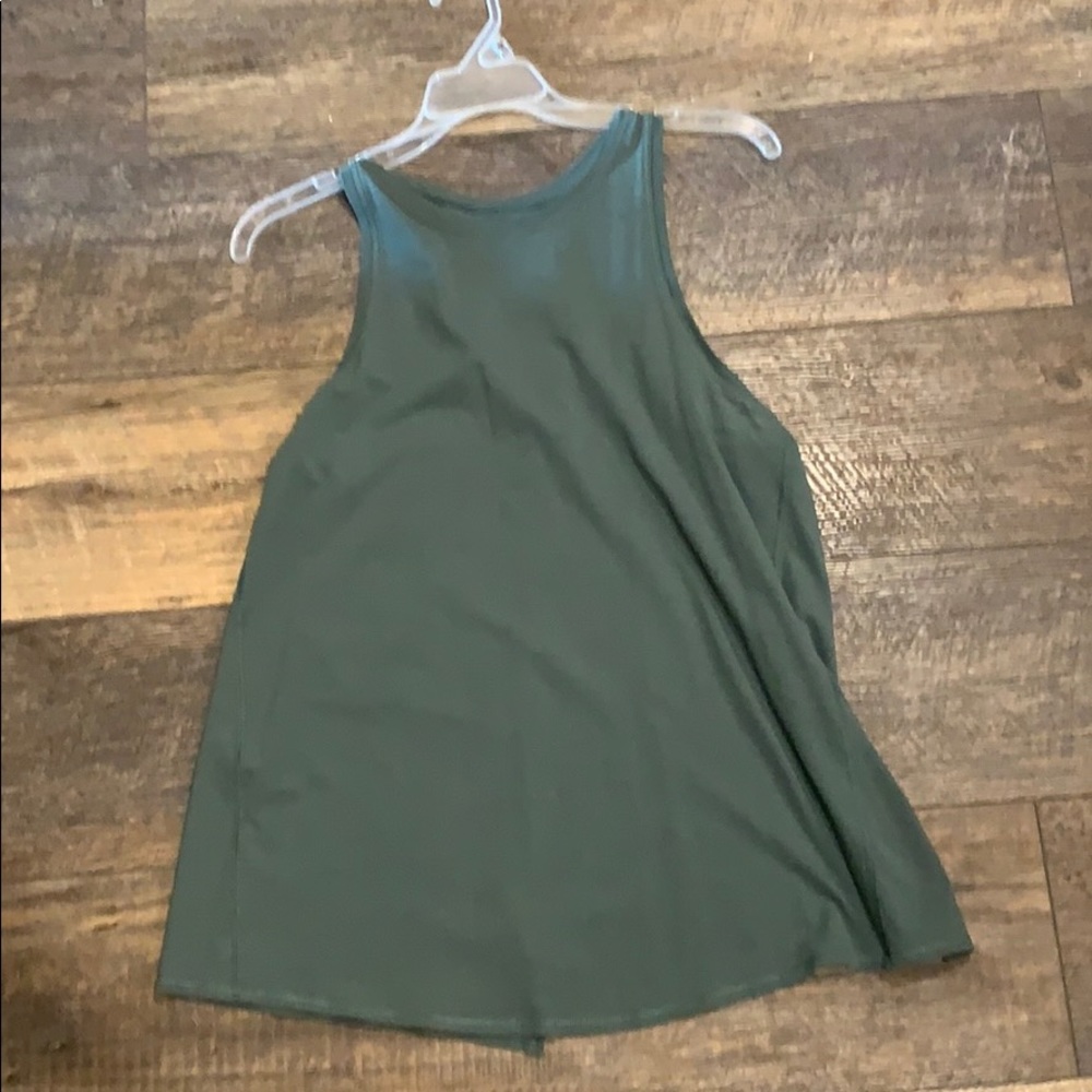 Lululemon green open back tank